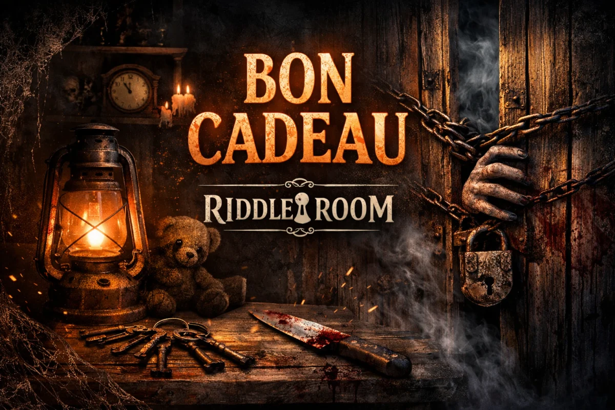 Bon cadeau Riddle Room pour offrir un escape game horreur à Nice